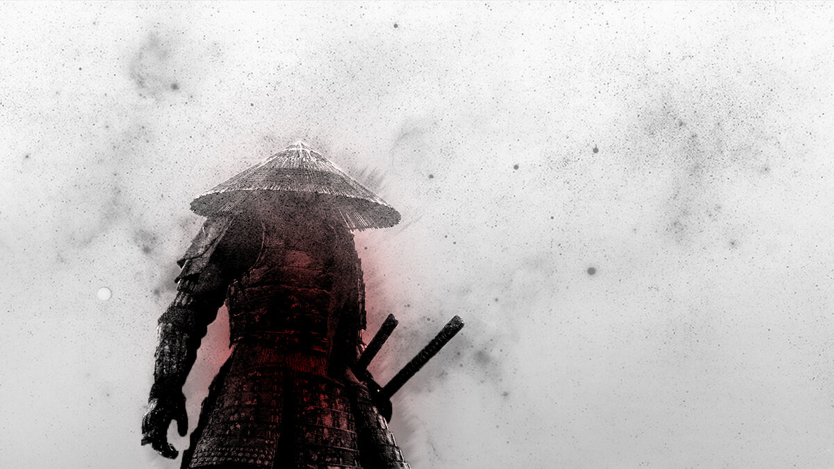 Black and white samurai wallpaper engine