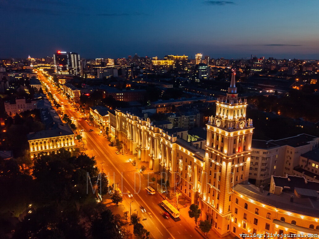 Ночной город воронеж