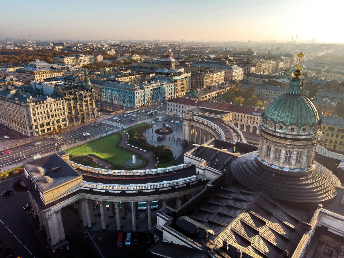 Казанский собор в санкт петербурге фото сверху