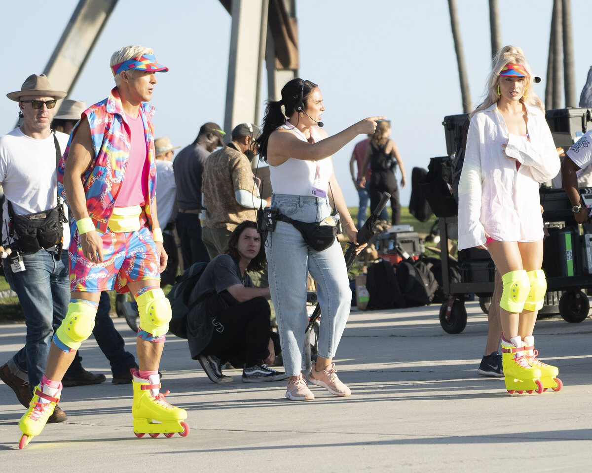 Margot Robbie Roller Skating