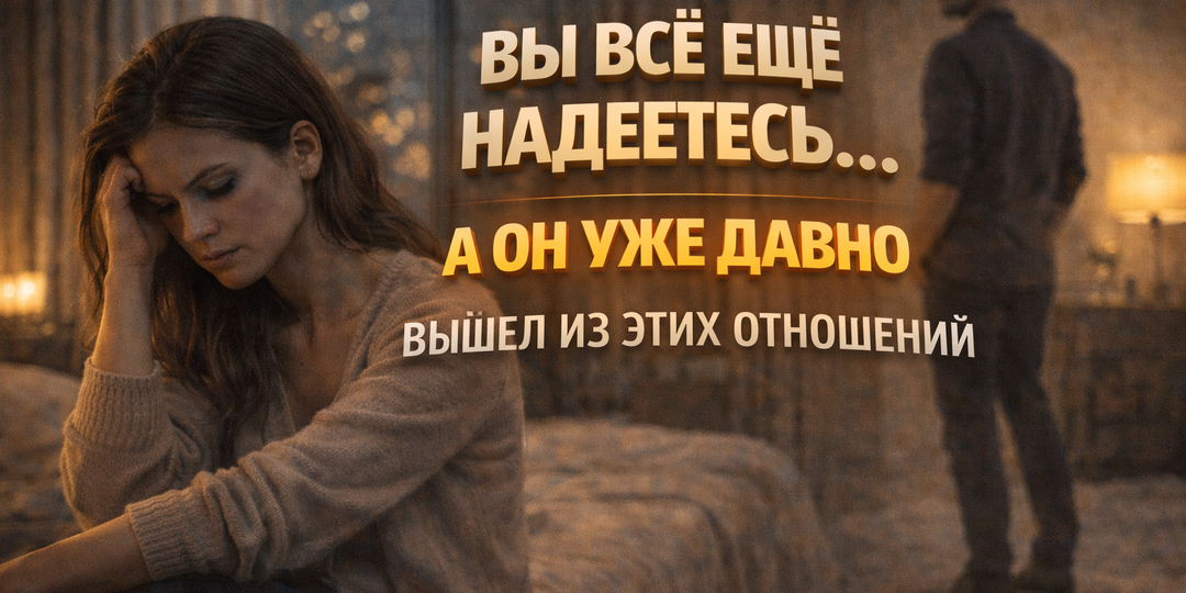 Вы всё ещё надеетесь… а он уже давно вышел из этих отношений