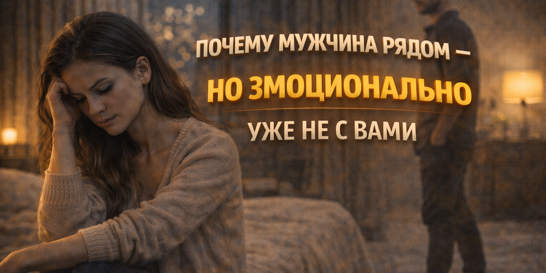 «Почему мужчина рядом — но эмоционально уже не с вами»