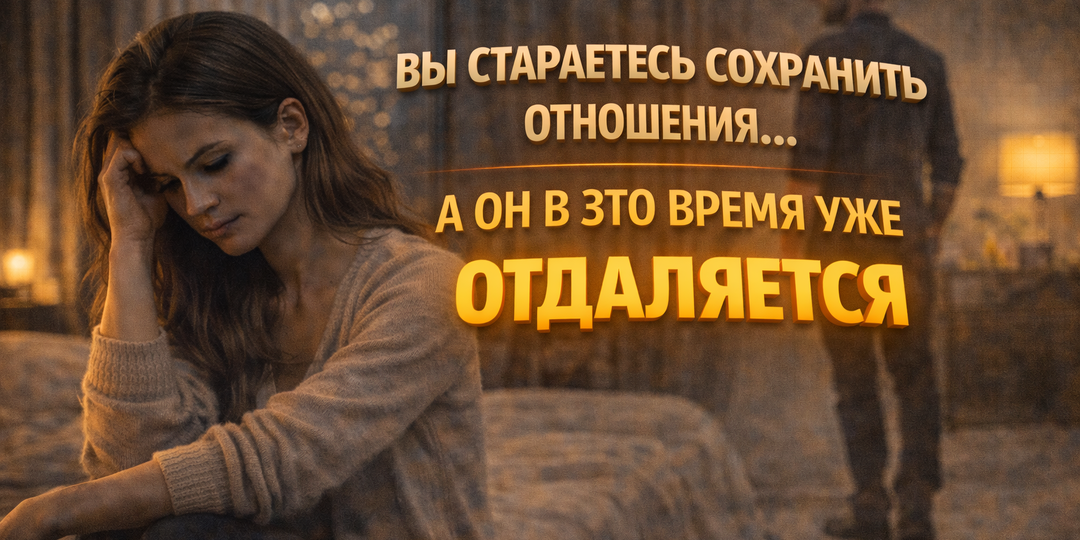 Вы стараетесь сохранить отношения… а он в это время уже отдаляется