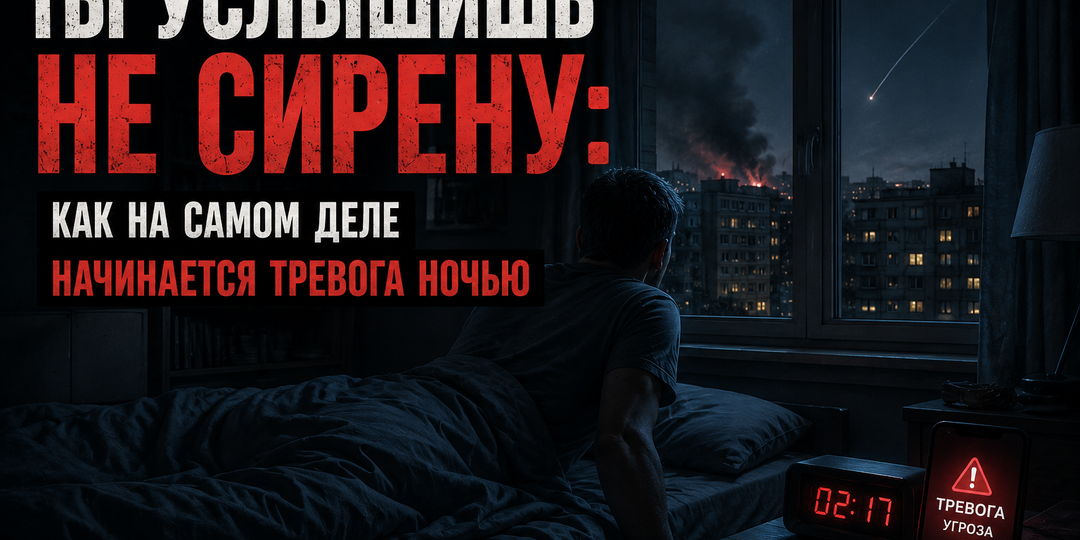 Ты услышишь не сирену: как на самом деле начинается тревога ночью