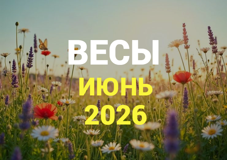 ♎ВЕСЫ гороскоп на ИЮНЬ 2026