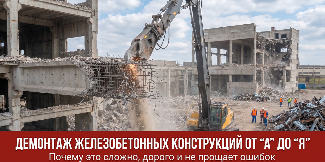 Демонтаж железобетонных конструкций от “А” до “Я”