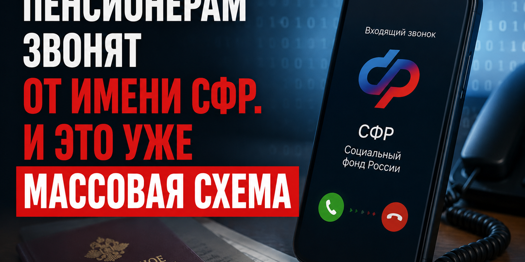 ПЕНСИОНЕРАМ ЗВОНЯТ ОТ ИМЕНИ СФР. И ЭТО УЖЕ МАССОВАЯ СХЕМА.