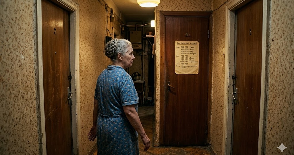 Шестнадцать лет я молчала, хватит, – ровно сказала разведёнка 59 лет и прибила кнопкой к двери ванной новый лист бумаги. – Чётные дни мои