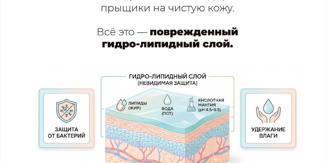 Сухость, раздражение, чувствительность: виноваты ли проблемы с гидролипидным слоем кожи?