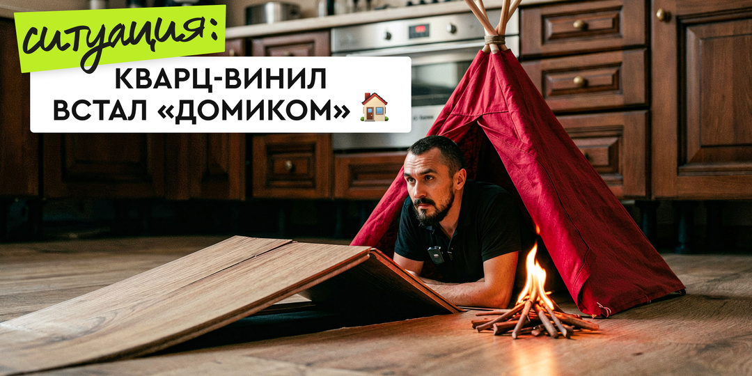 Кварц-винил «встал домиком», или История про скорость нагрева тёплого пола