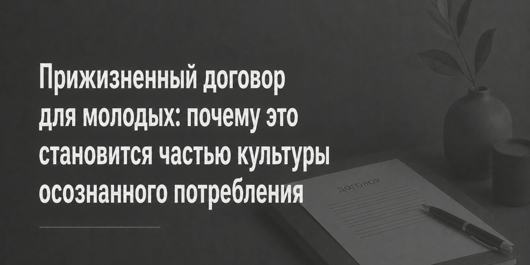 Прижизненный договор для молодых: почему это становится частью культуры осознанного потребления