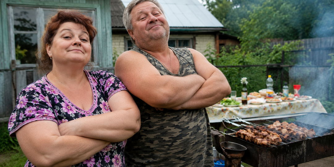 Купил дачу. Приехал с семьёй, а там бывшие владельцы жарят шашлык. Как поступил