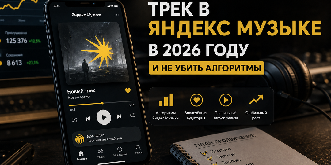 Как продвигать трек в Яндекс Музыке в 2026 году и не убить алгоритмы