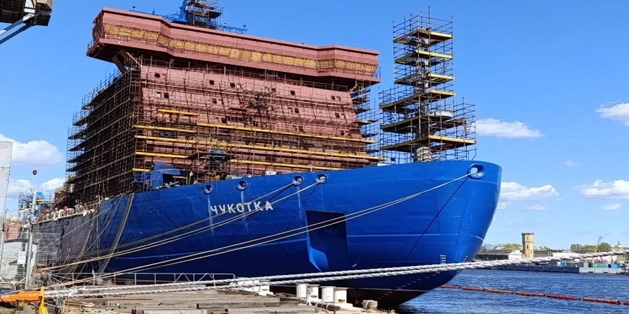 ОСК запустила резервные генераторы на атомном ледоколе Чукотка