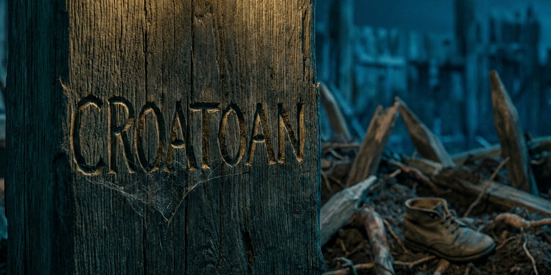 Колония Роанок: 1587 — 117 человек ушли. Слово CROATOAN на столбе