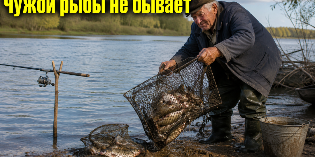 Дед на рыбалке украл 25 кг моего улова. Расскажу, почему я не забрал рыбу, когда поймал вора