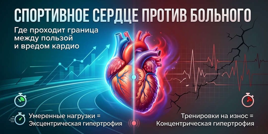 Спортивное сердце против больного: Где проходит граница между пользой и вредом кардио