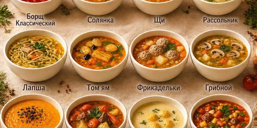 Когда не знаешь что приготовить, шпаргалка по супам.