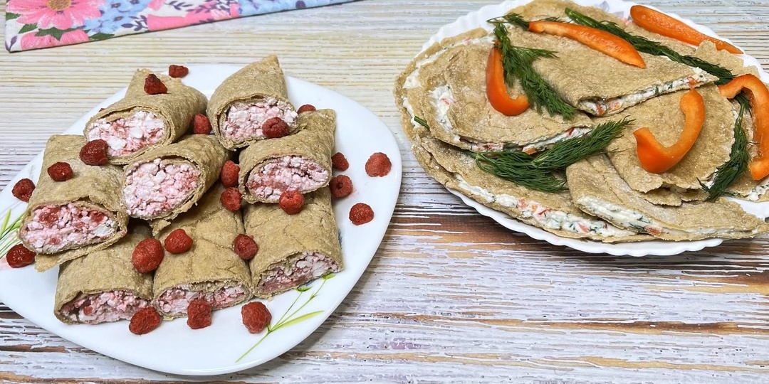 Заварные овсяные лепешки. С начинками. Без глютена.