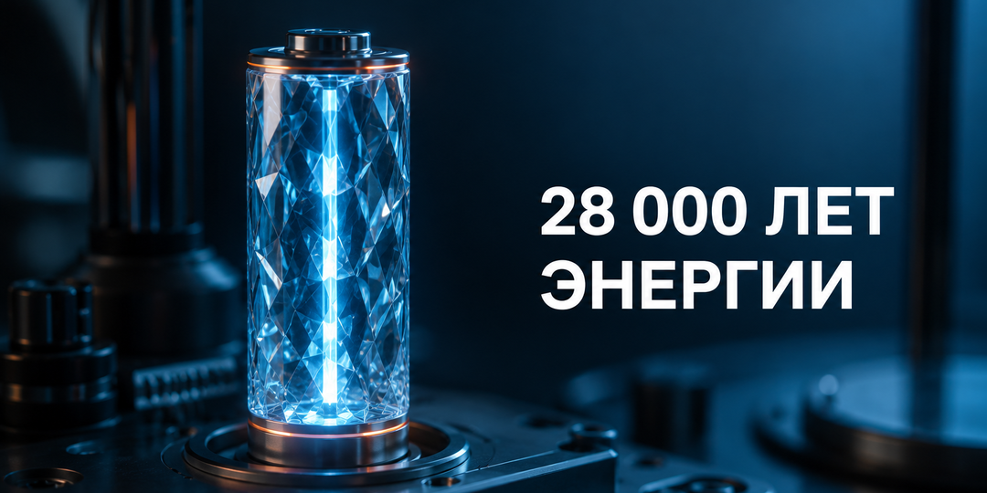 Рынок алмазных батареек к 2035 году: почему технология на 28 000 лет не заменит аккумулятор смартфона