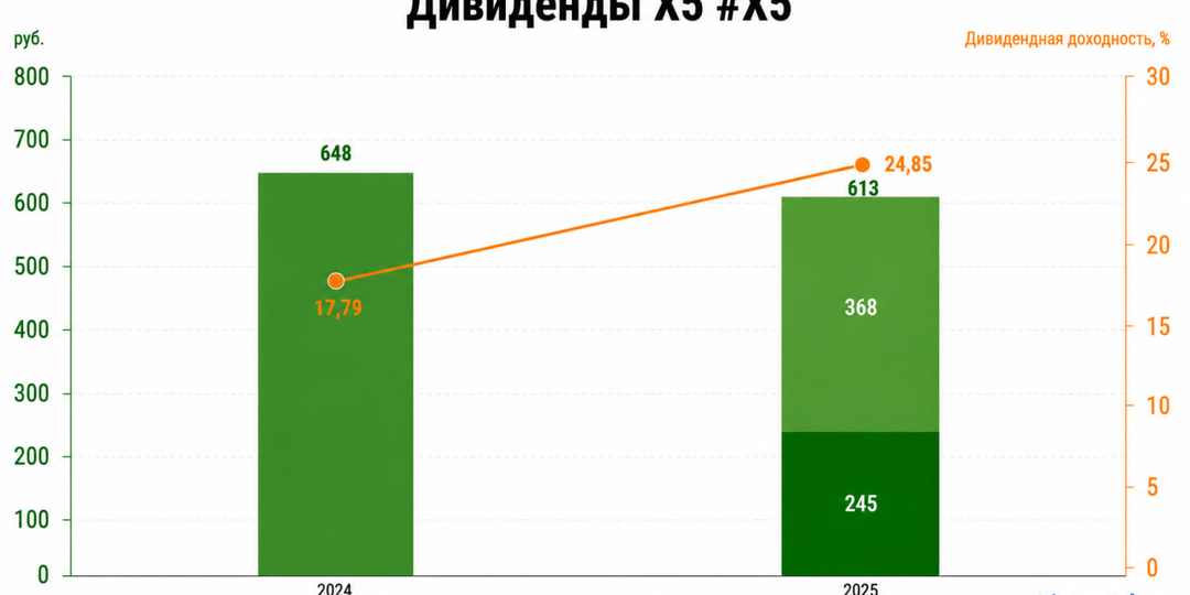 🛒 X5: дивиденды снова удивили рынок