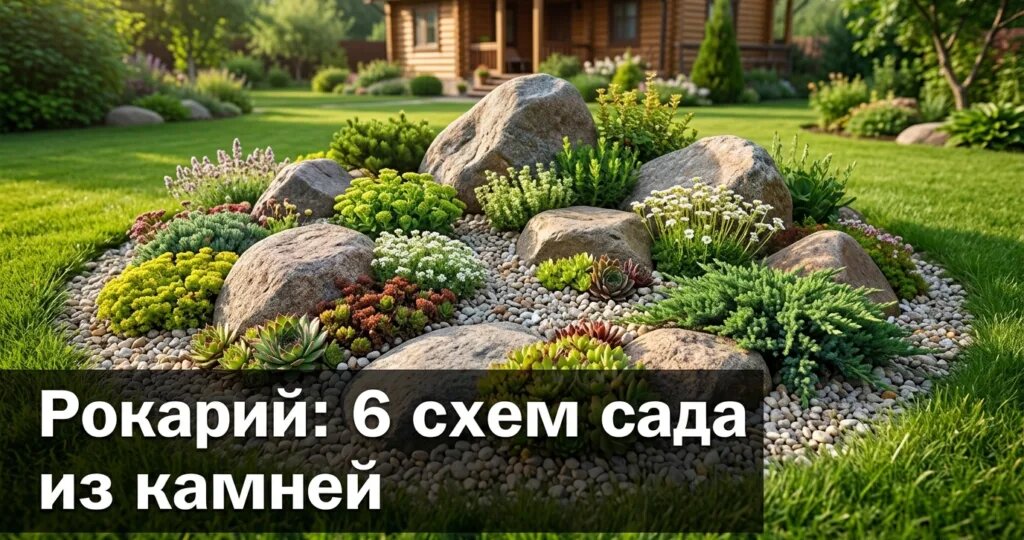 Рокарий: 6 схем сада из камней и визуализация ИИ