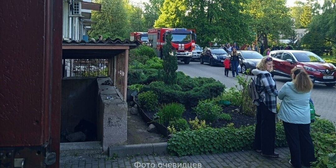 В Калининграде на Калужской произошёл пожар в хрущёвке