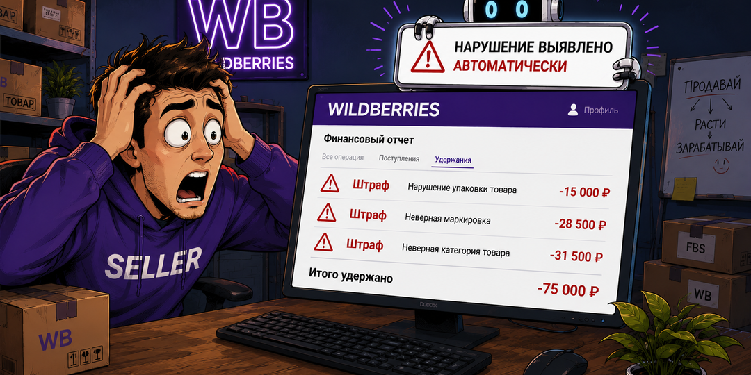 «Система выявила нарушение». Почему WB всё чаще штрафует автоматически — и что многие селлеры делают неправильно