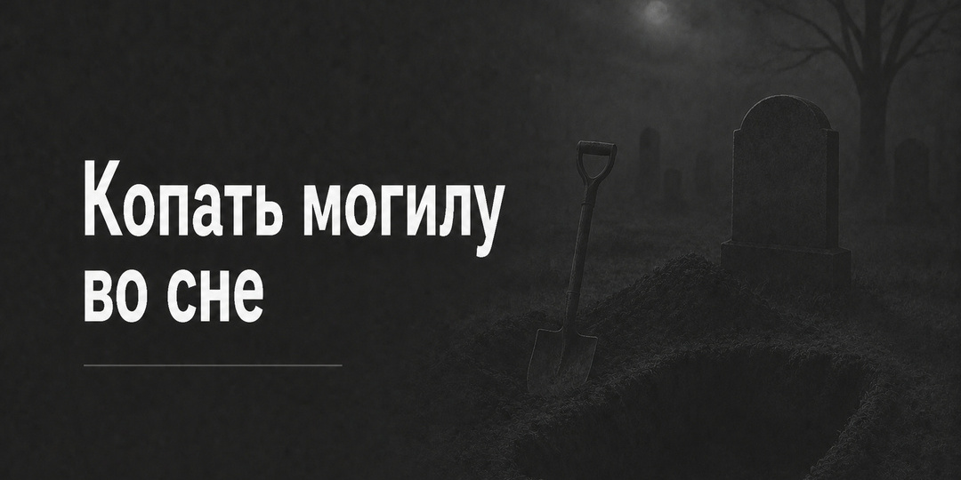Копать могилу во сне