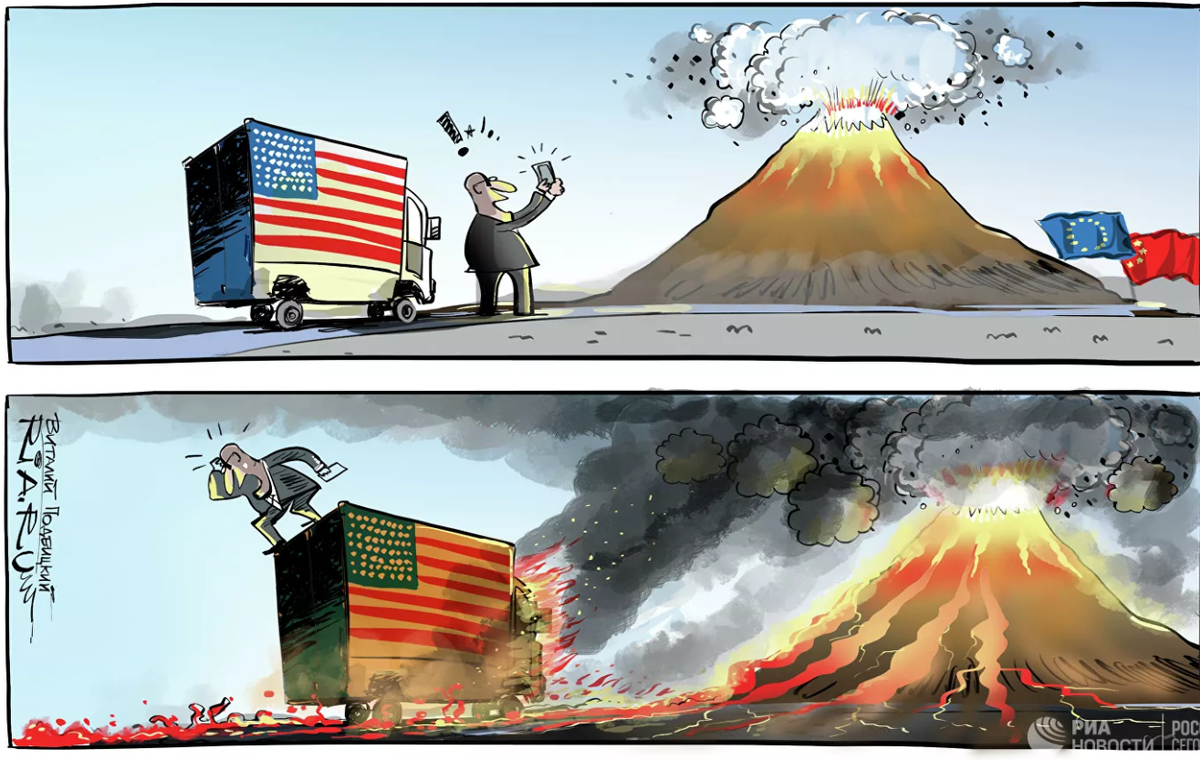 Карикатура сша