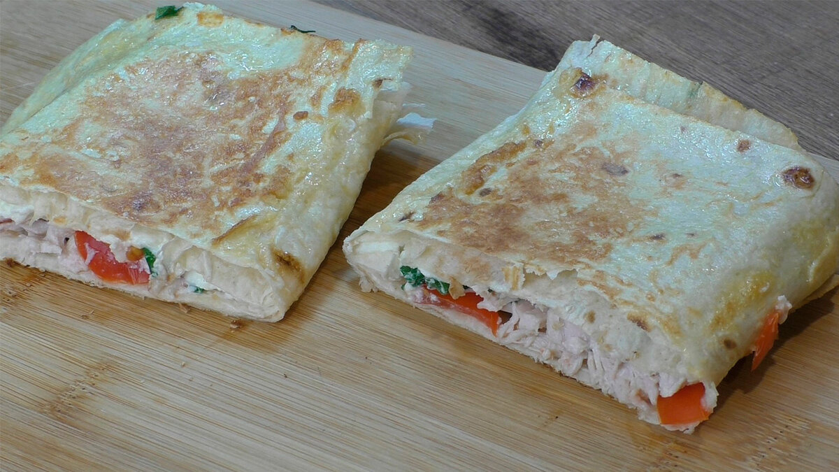 Рваный пирог из лаваша