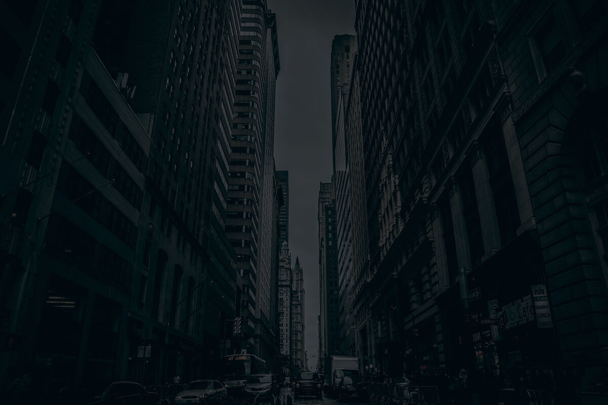 Темный фон города