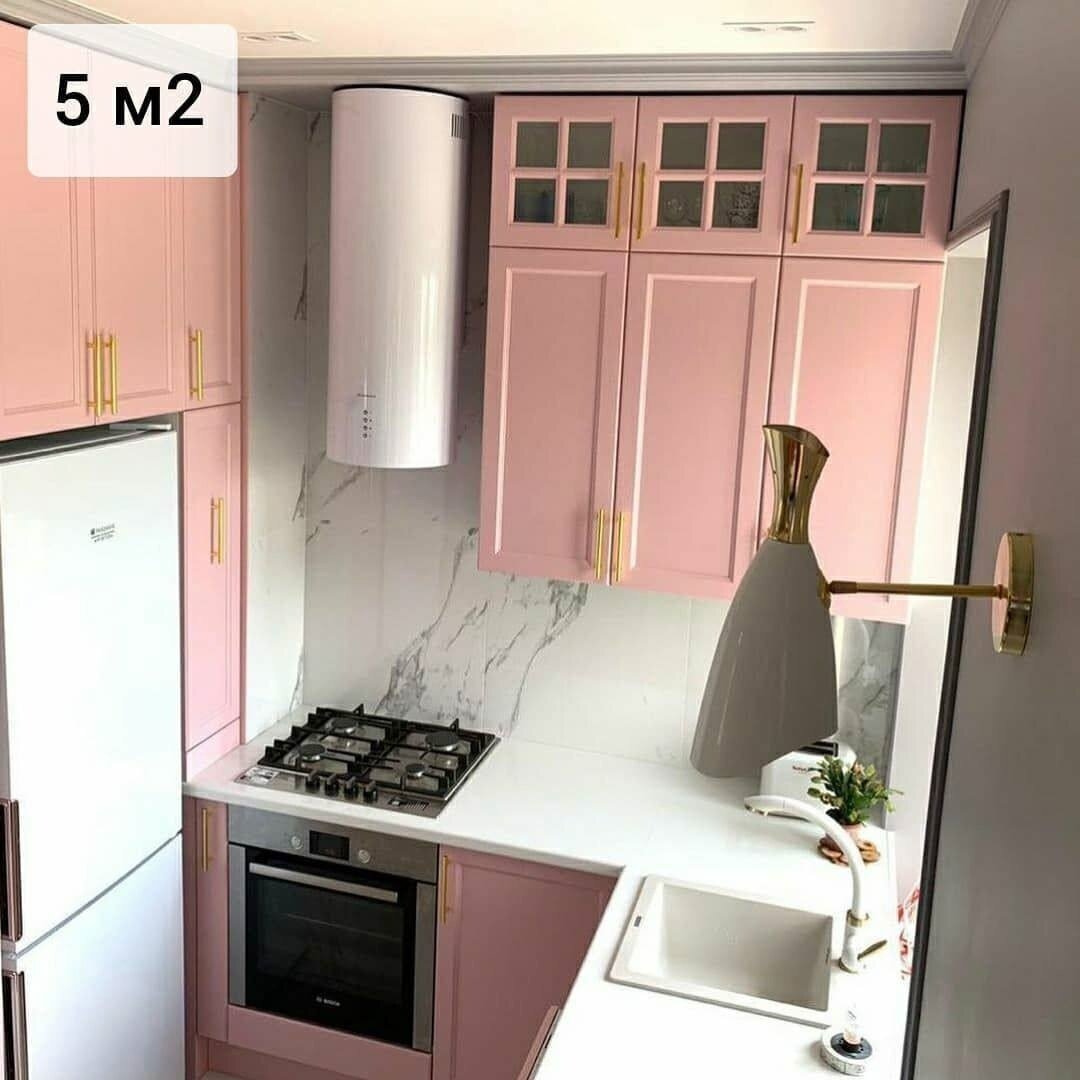 Кухня В Хрущевке 5 Кв М С Холодильником Фото