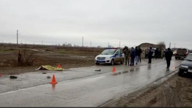 Авария в Кизлярском районе вчера. Село Черняевка.