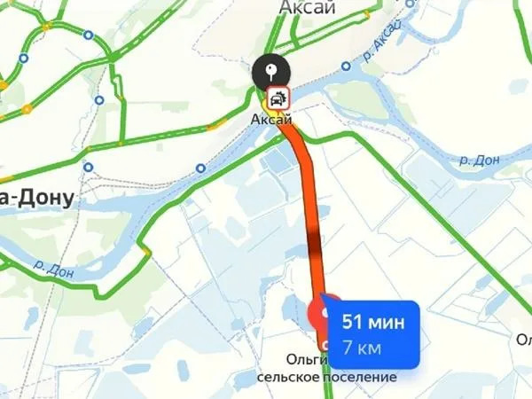 Карта пробок м4 дон