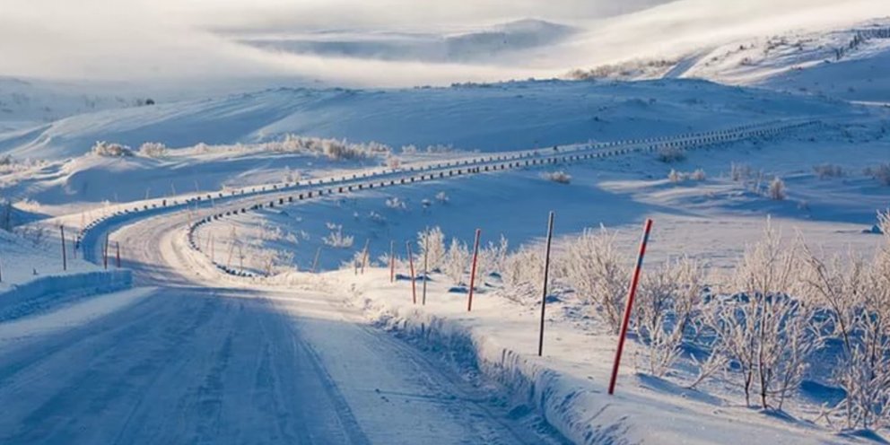 Мурманск сопки зимой