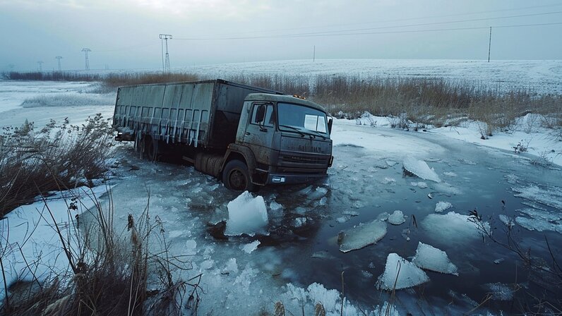 Груз в воде