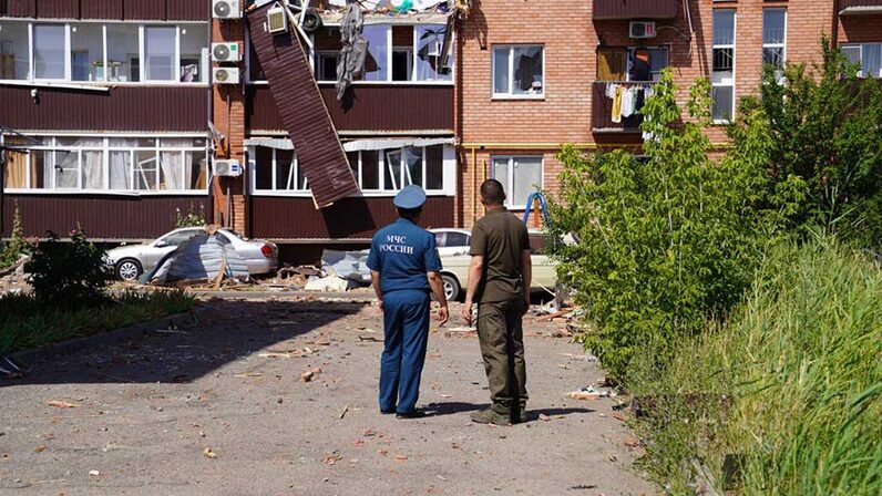 В Приморско-Ахтарске восстановили подачу электричества после атаки БПЛА