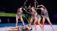 Сборная России по&nbsp;художественной гимнастике выиграла серебро на&nbsp;ЧЕ|