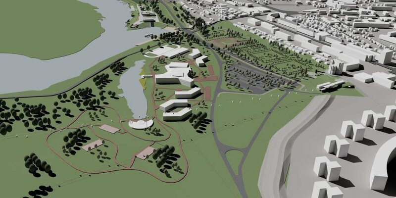 проекты строительства нижнего новгорода. проект нижневолжской набережной в нижнем новгороде. айти кампус нижний новгород. интц квантовая долина нижний новгород. многофункциональный комплекс.