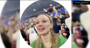 Жена Сафонова после победы &laquo;ПСЖ&raquo; вышла на&nbsp;поле в&nbsp;Будапеште с&nbsp;флагом России|
