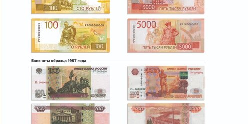 Размеры 5000 рублевой купюры