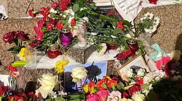 Цветы у посольства турции. Навальному несут цветы. Навальному несут цветы. Немцы несли цветы к российскому посольству. Протест у российского посольства в таллине.