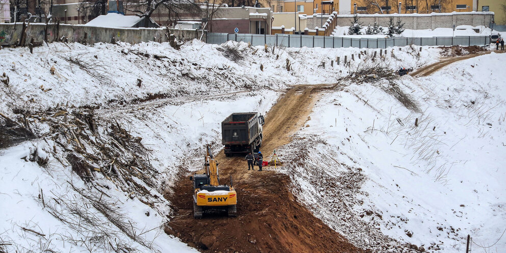 Террасный парк в почаинском овраге