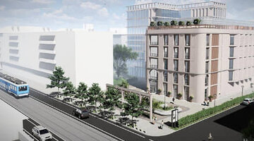 алюкобонд фасад проект. проект торгового комплекса. ривьера липецк строительство. застройщики торговых центров. торговый центр фасад.