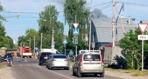 Воробьев: частный дом загорелся в&nbsp;Егорьевске после падения беспилотника|