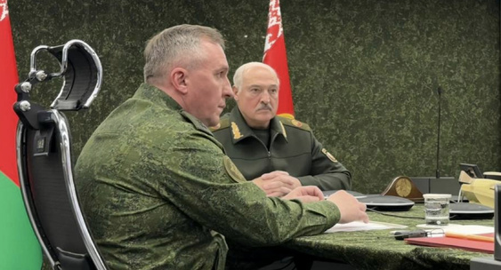 Путин и&nbsp;Лукашенко по&nbsp;видеосвязи проводят совместную тренировку ядерных сил|