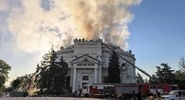 Пожар в&nbsp;здании панорамы &laquo;Оборона Севастополя&raquo; локализовали|