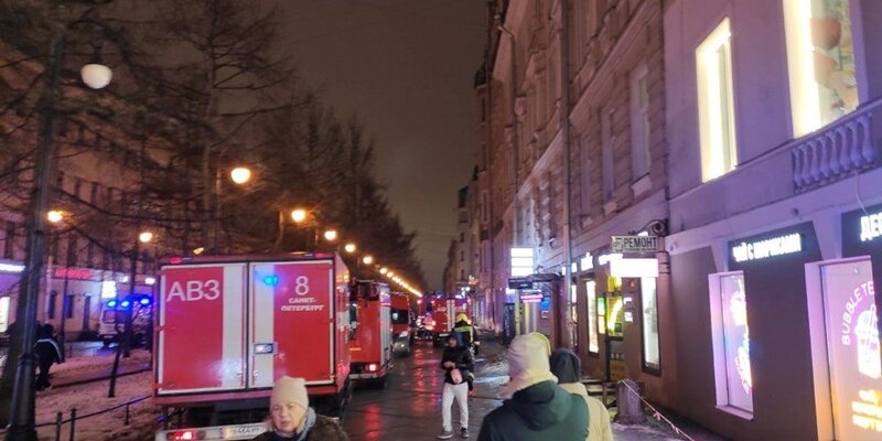 Большой пожар в санкт петербурге