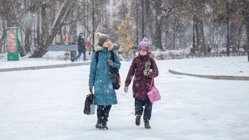 Снег в подмосковье